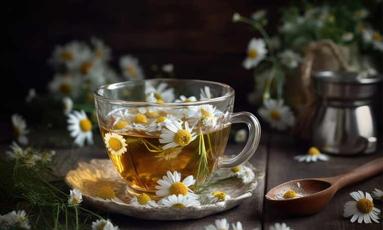 تصویری از دمنوش بابونه